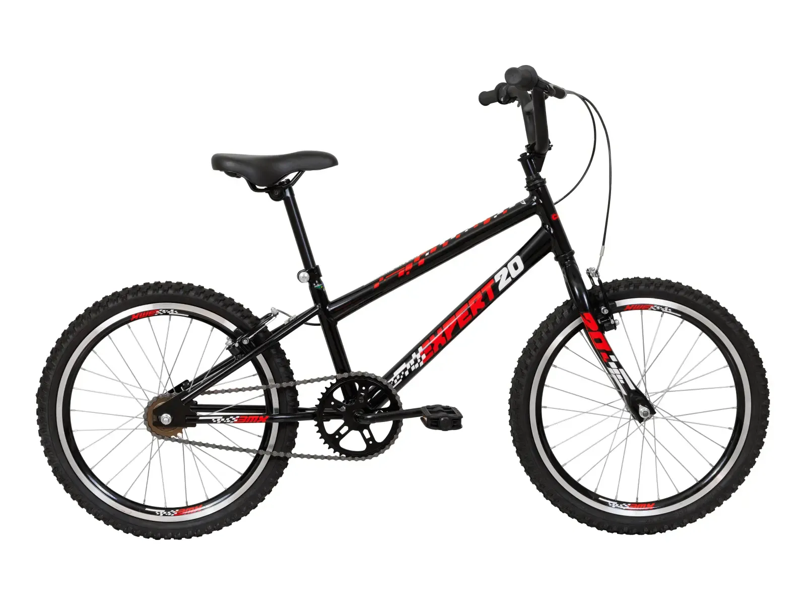 Bicicleta Caloi Expert Aro 20 Preta Infantil Freio V-brake